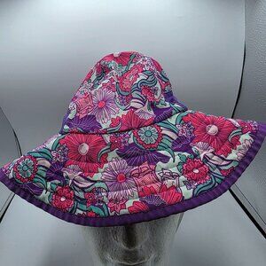Sunday Afternoons Kids Play Hat Large Purple Multicolor UPF 50+ Floral Outdoor